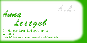 anna leitgeb business card